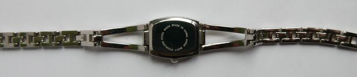 Working  Cote d Azur Sparkly Watch; 7.7" Silver Sparkly Band New Battery