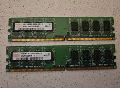 2gb Kit (2x 1gb) Ddr2