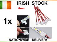 main image for ad 2 Pin 8mm PCB Connector Cable Adapter RGB 3528 5050 LED Strip Light
