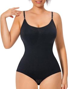 GOLD CARP Shapewear Women's Belly Path Bodysuit Figures Shaping Shaping Bodys Seamless Body Shaper Adjustable Shoulder Belt Tummy Control Underwear Waistformer Jumpsuit  Size M