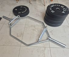 Hex Trap Bar with weights and Clips