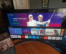 LG 50QNED816QA LED TV QNED 4K 50 Inches, Black with AOKCOS TV Stand for 32-70 Inch Flat and Curved TVs