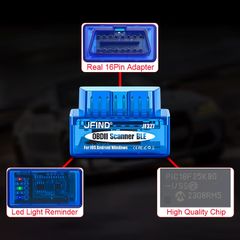 ELM327 Code Reader Scan Tool Bluetooth 5.1 Car Scanner JFIND JF327 For Android IOS Check Engine Motorcycle For Yamaha For Honda