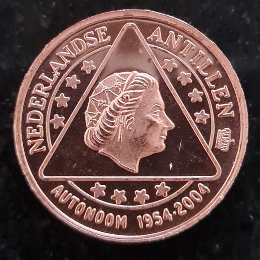 Netherlands Curacao 1,2,5,10,20 & 50 Cent Prototype, Probe, Essai coin's (6 coin Lot)