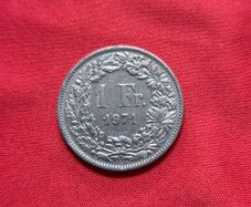 1971 1 Franc Switzerland mint