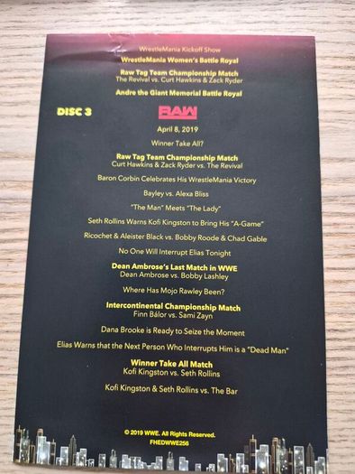 WWE - Wrestlemania 35 (15) 3 Disc