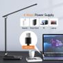 Desk Lamp LED Table Lamp,15 Modes LED Desk Lamp,Dimmable Bedside Lamps with Timer,Multi-Powered Desk Lamps for Study Lamp Reading Light,Adjustable Desk Light,Black Desk Lamp for Bedroom,Home,Office Image 4