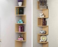 NEW 5 Tier Floating Corner Shelves