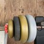 Multi-exercise Bench press with weights and accessories Image 9