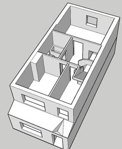 3D Printed House Floor Plans (Scale 1:100)