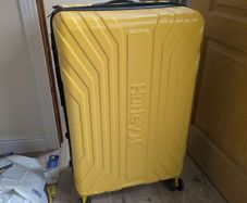 Large Yellow Hurley Suitcase