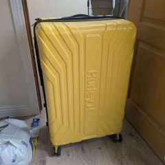 Large Yellow Hurley Suitcase