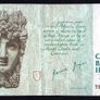 1995 Ireland IR10 James Joyce Banknote Series C. Note issued 24/04/95. Serial number AGJ387122 Image 2