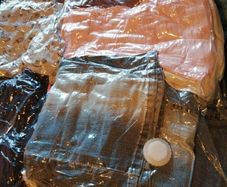 Bags of women clothes