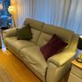 Leather reclinable couch Image 5