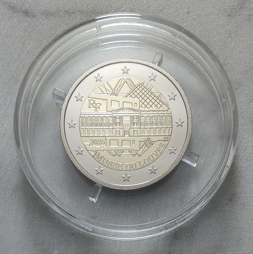 France 2 Euro  Proof Coin 2025 - Louvre Museum