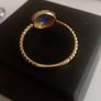 585 14ct gold created opal ring size L Image 9
