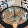 Wrough iron table and 4 chairs Image 5
