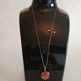 Vintage Murano Glass Pendant with Sterling Silver Italian Chain. Image 3