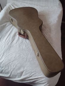 rare left handed encore semi acoustic guitar