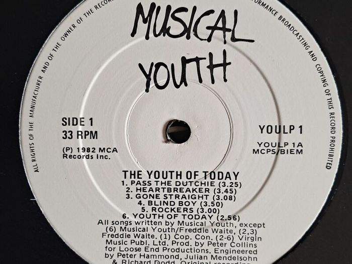 Musical Youth - The Youth Of Today (Irish Pressing)