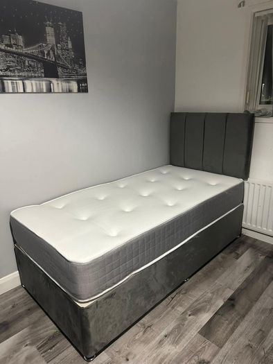 Divan Double & King Size Bed Frame With Mattress
