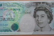England. 5 pound note - Kentfield