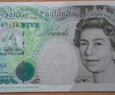 England. 5 pound note - Kentfield
