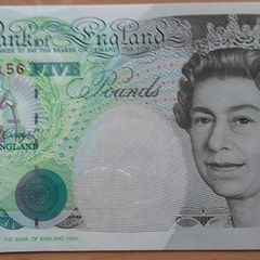 England. 5 pound note - Kentfield