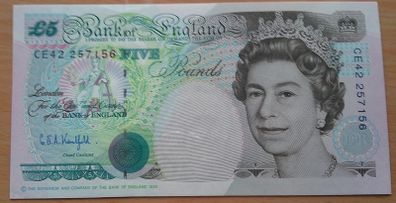 England. 5 pound note - Kentfield