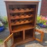 Stunning Solid Sheesham Wood Wine Rack Cabinet  I Image 5