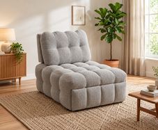 Noelle Single Chair Bed 2 In 1 | Grey