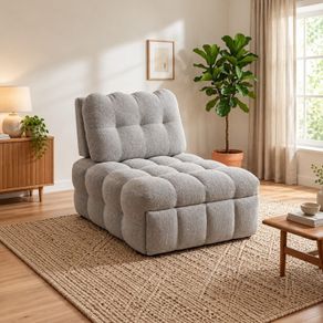 Noelle Single Chair Bed 2 In 1 | Grey