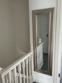 Mirror Large Silver Framed Full Length Mirror 38.5 cm  152 cm