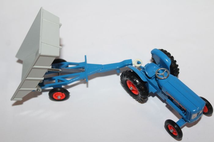 Rare Matchbox Lesney Fordson Tractor & Tipping Trailer Vintage Boxed