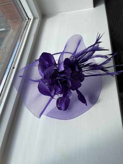 Purple Fascinator