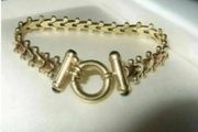 Vintage Hallmarked 9ct Gold - 3 Col' Gold Bracelet
