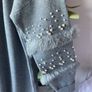 cardigan bnwt grey edge to edge cardigan size 10 embellished Image 4