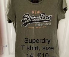 Superdry t shirt, size 14