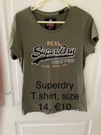 Superdry t shirt, size 14