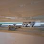 Extendable Milk Glass dining table Image 4
