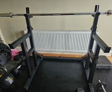 Squat rack & weights