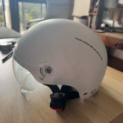 Adjustable bike/scooter helmet with visor