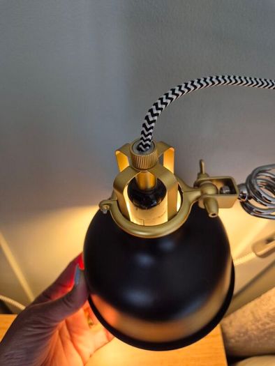Ikea black Wall Lamp / Clamp Lamp spotlight x2