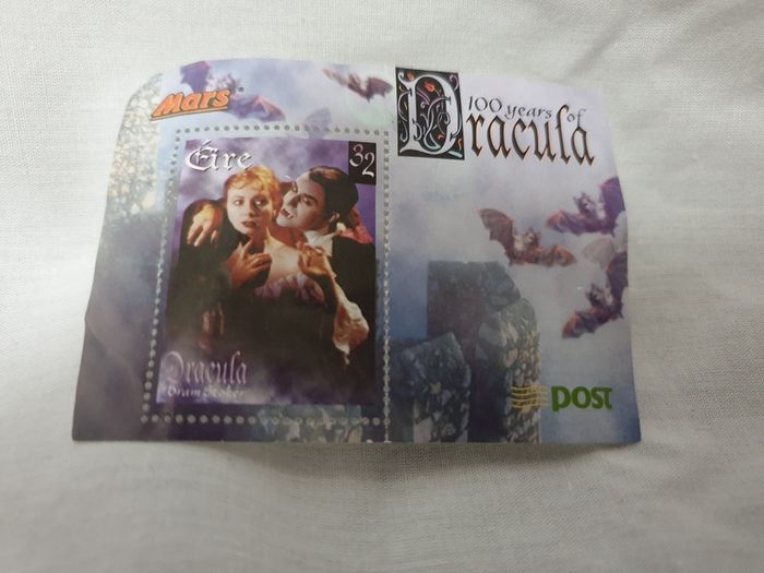 An Post Dracula Stamp 32p Bram Stoker Centenary MARS Promotion Ireland 1997 Never Hinged