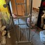 extendable adjustable double clothes rail with shoe rack Image 4