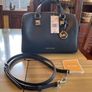 Michael Kors  SALE  New with tags on Grayson Navy medium duffle  satchel . Image 5