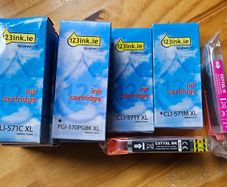 Printer cartridges x 9 all brand new.  HALF PRICE