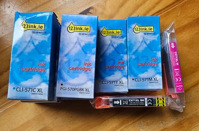 Printer cartridges x 9 all brand new.  HALF PRICE