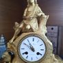 French gild Bronze clock Image 2